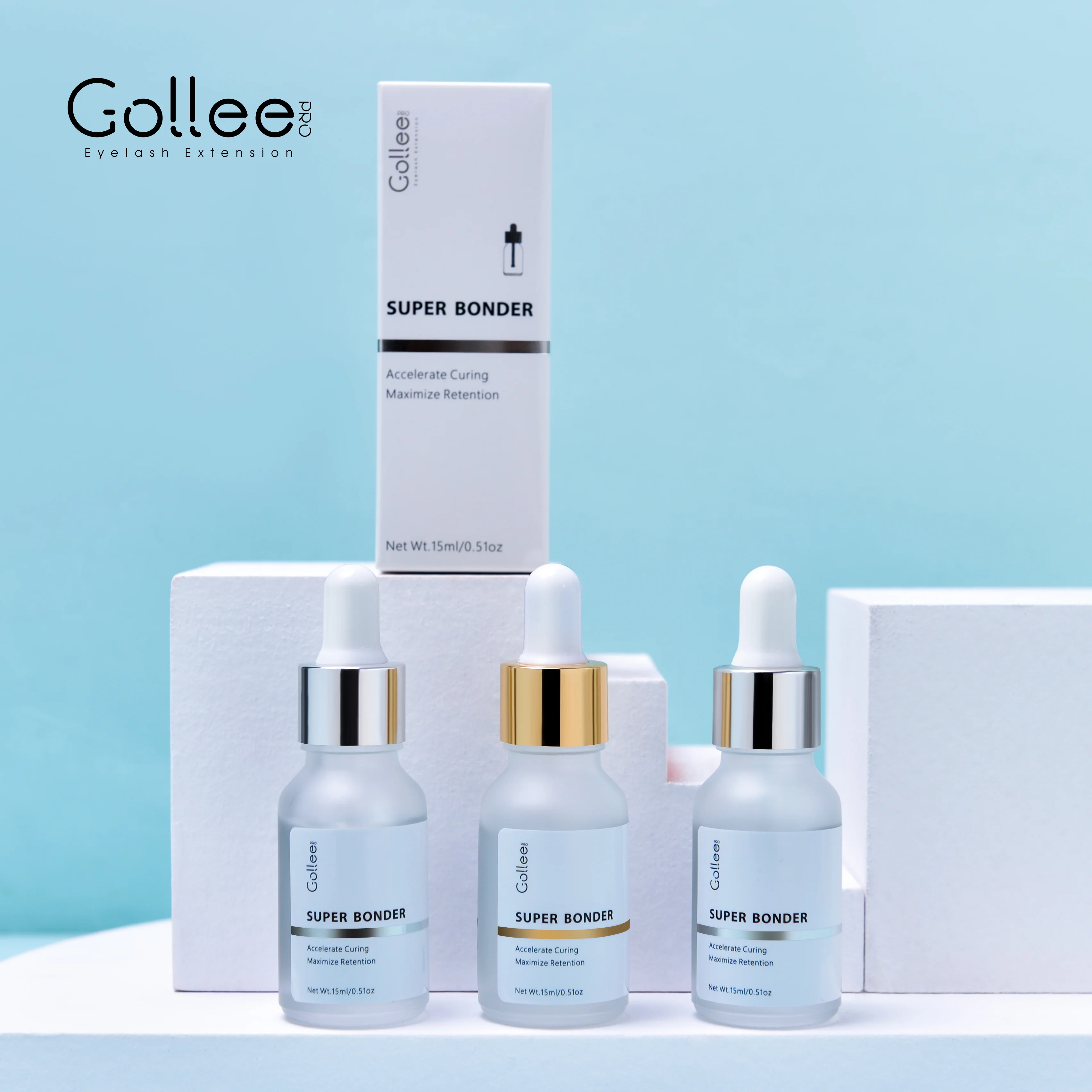 Ресницы Gollee супер Bonder для наращивания гипоаллергенные долговечные быстро сохнущие ресницы Лидер продаж клей ресниц от частного