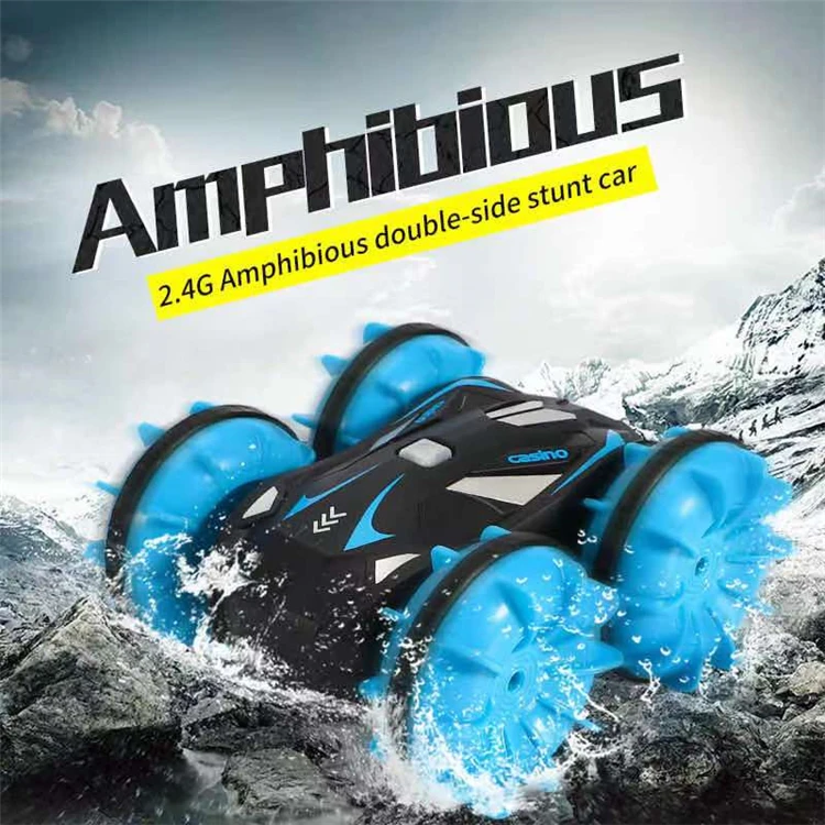 New product Amphibious Car Waterproof Driving Rotate Rc Cars Kids Remote Control Toy Car