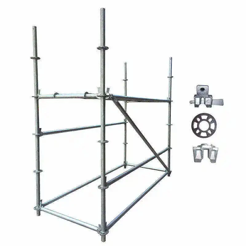 Construction Ring Lock Scaffold Hot Dip Galvanized Layher heavy duty ringlock scaffolding
