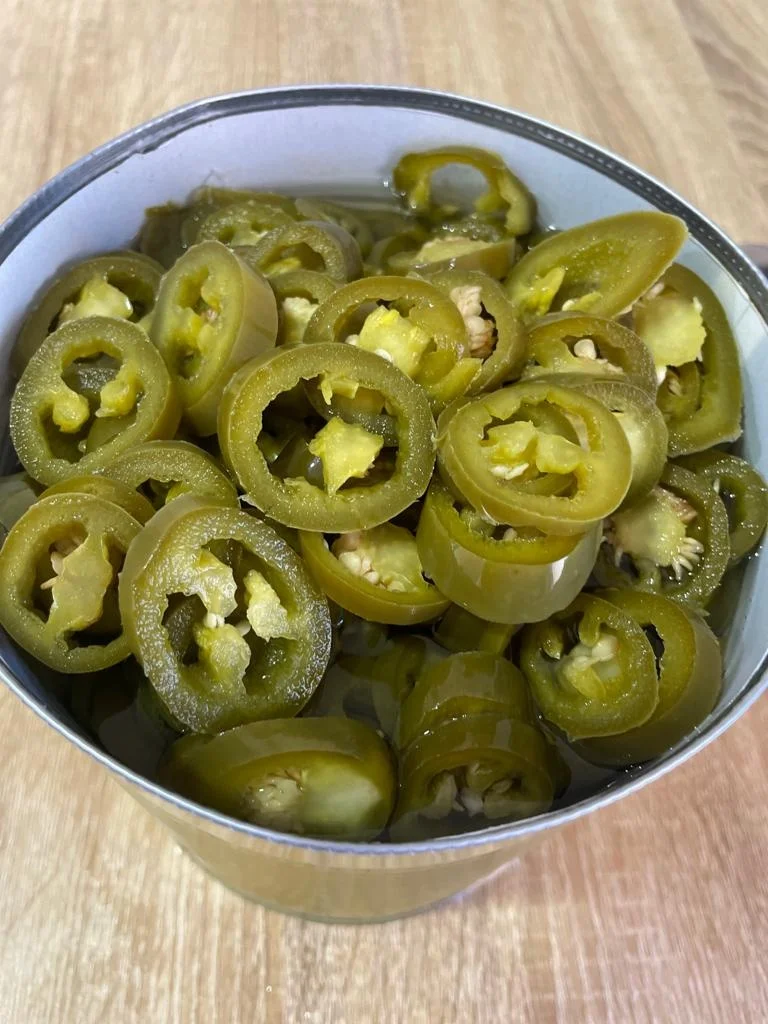 sliced jalapeno peppers