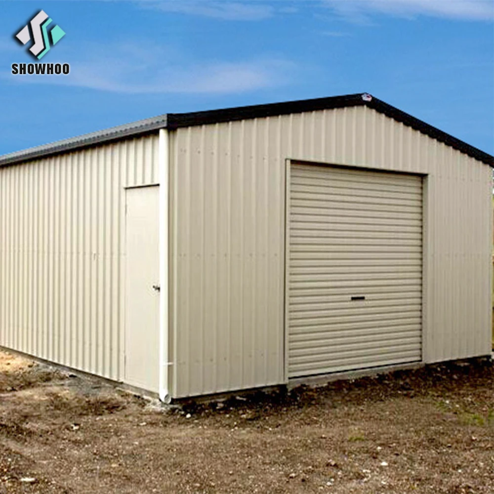 China prefabricated waterproof light steel structure storage building metal sheds for sale