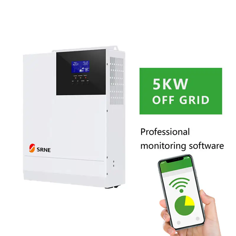5Kw pure sine wave off Grid solsr inverterFor 110V/120V European and American standard voltage  MPPT controller inbuilt optional