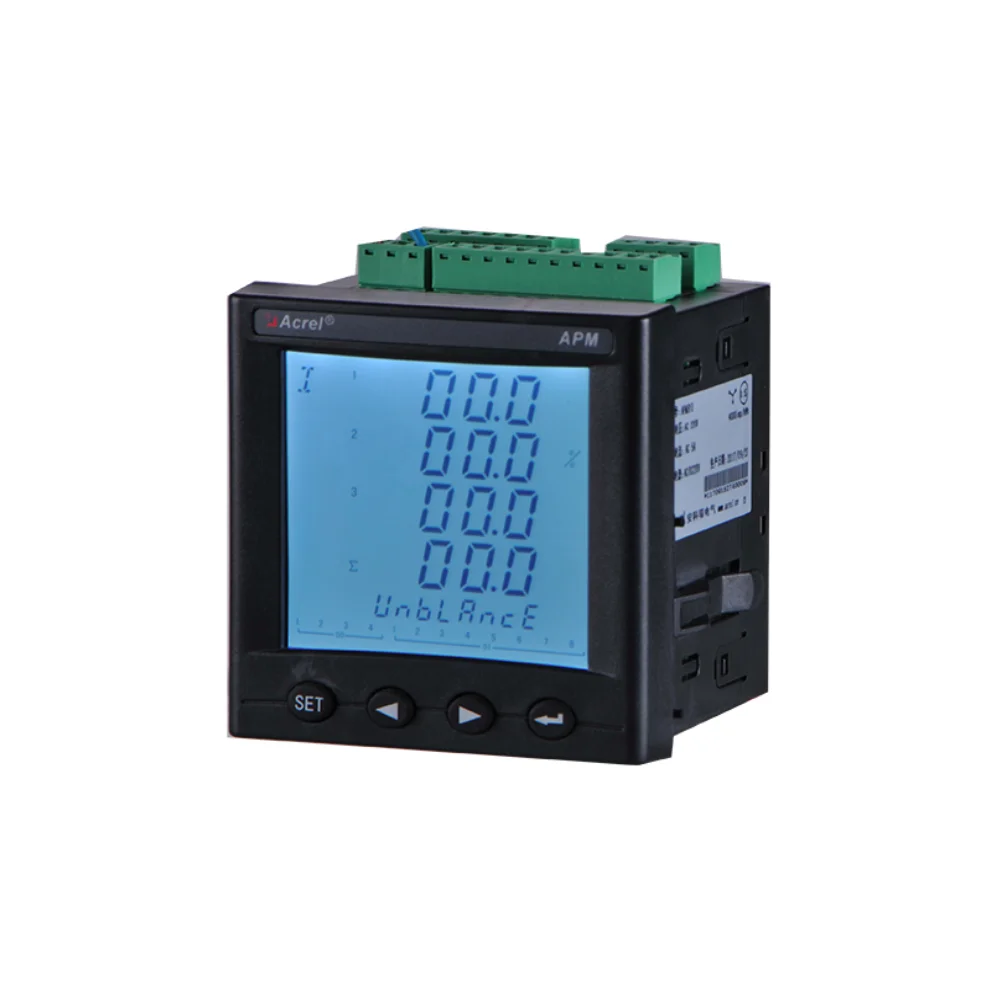 ACREL APM810 3 phase power quality analyse meter energy meter with  digital output power meter with dual rs485