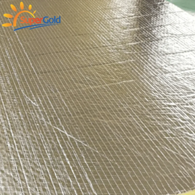 SuperGold HVAC duct thermal insulation fiber glass wool board with aluminum foil facing air conditioner insulation mak
