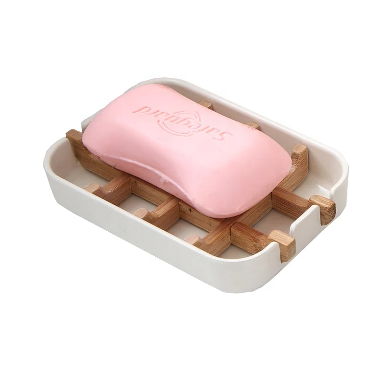 
Eco Ware Bamboo Fiber Soap Dish Sanitary Box Bath Tray 