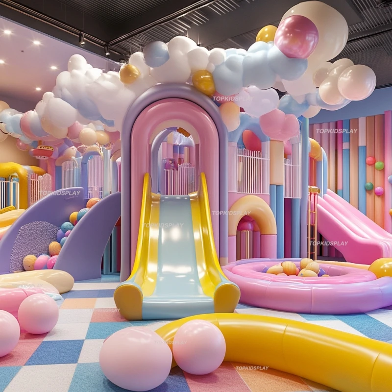 Durable Macaron Themed Indoor Playground Equipment High Quality Factory Production for Commercial