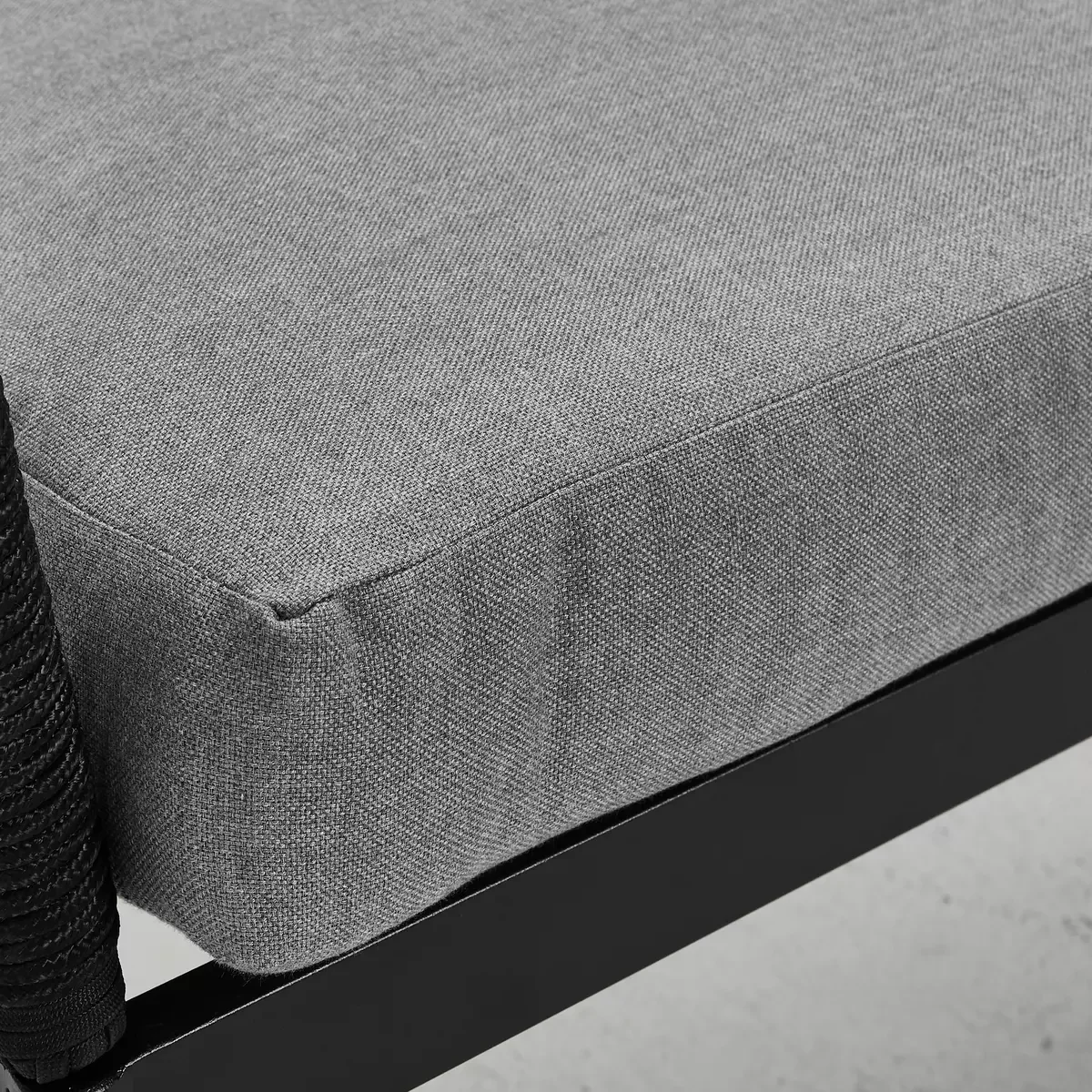 YOHO Outdoor garden Furniture Rope Aluminum Frame Sofa Set couch conversation corner sectional sofa with cushion