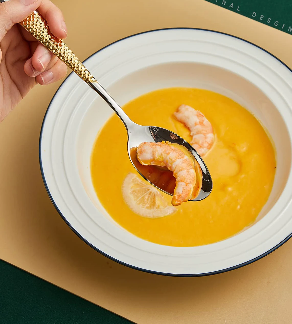 Fashion Silverware Sets Coffee Spoon Cutlery 2 Forks Wedding 24 Pcs Gold Flatware