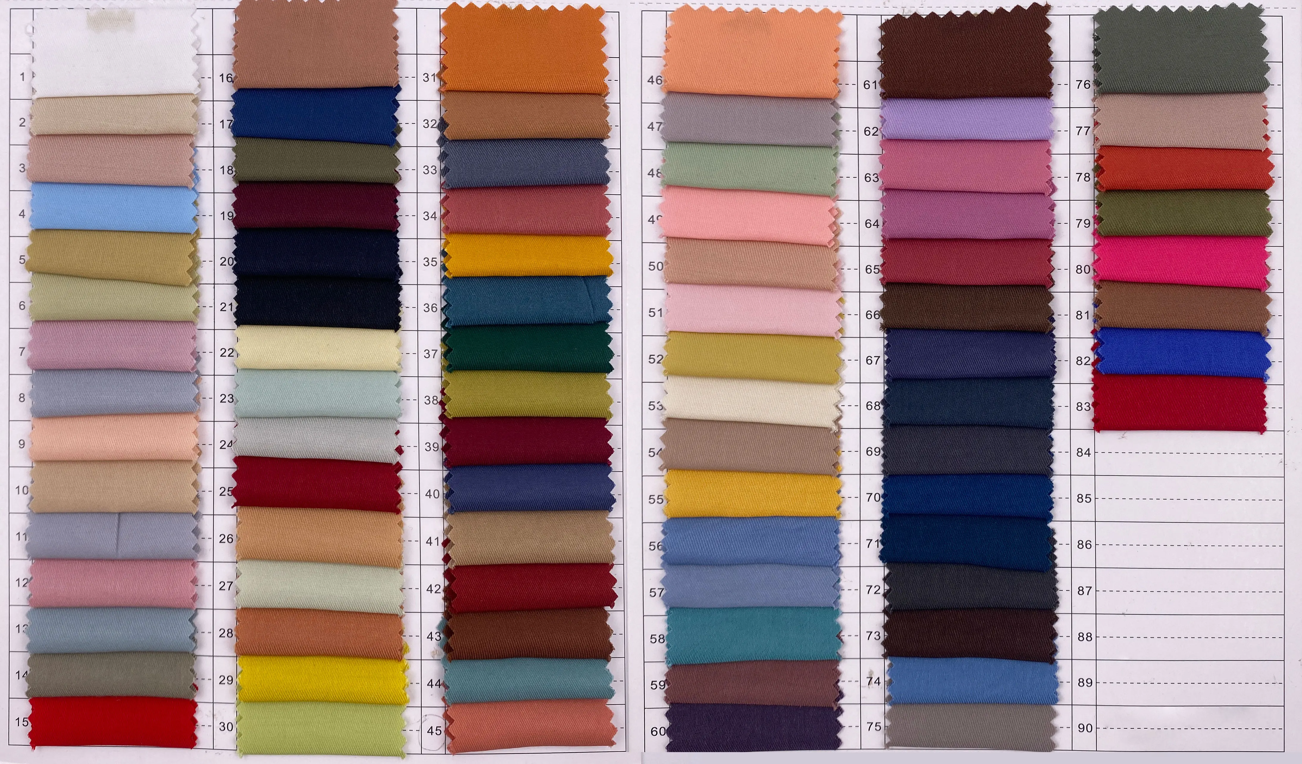 Fashion women suiting dress clothes material smooth texture twill 40% poly 60% rayon woven fabric