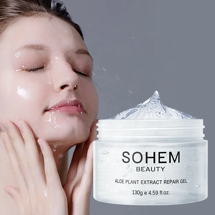 Private Label 130g Pure Organic Hydrating Nourishing Face Skin Care Natural 100% Aloe Vera Soothing Gel