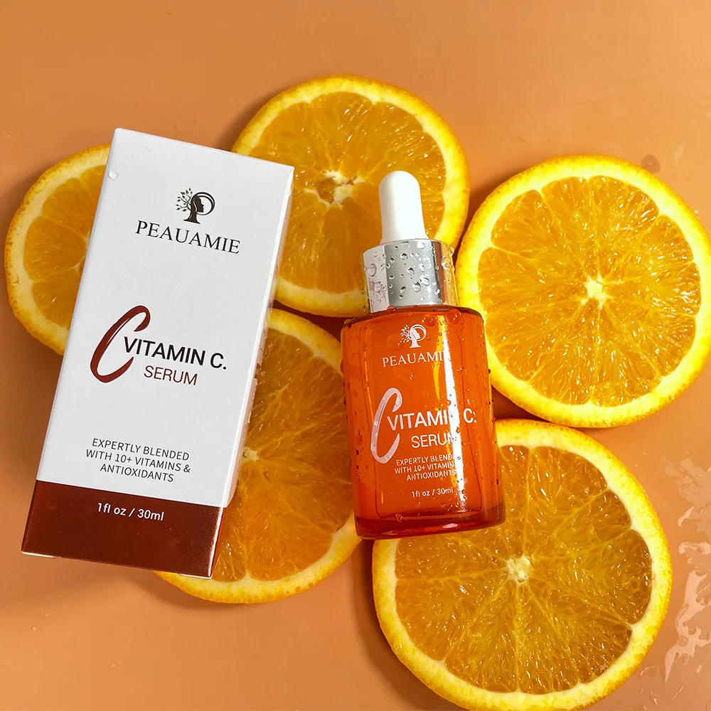 PEAUAMIE VC Serum Vitamina C Anti Aging Wrinkle Acne Dark Spot Remover Vitamin C Face Serum