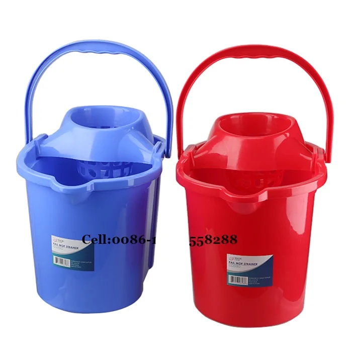 HQ2331 bottom with wheels beige mop bucket with PP handle 15 liters