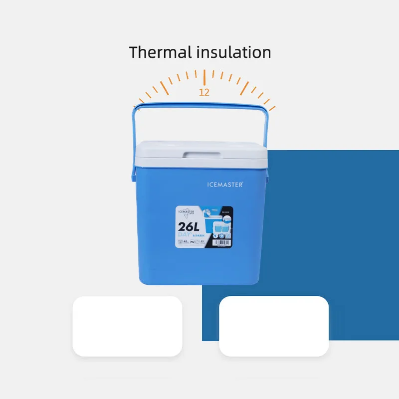 Beer Can Drinking Ice Cooler Box with Handle Blood Vaccine Plastic Low Price Promotion Mini Blue and Red 16l Carry Food