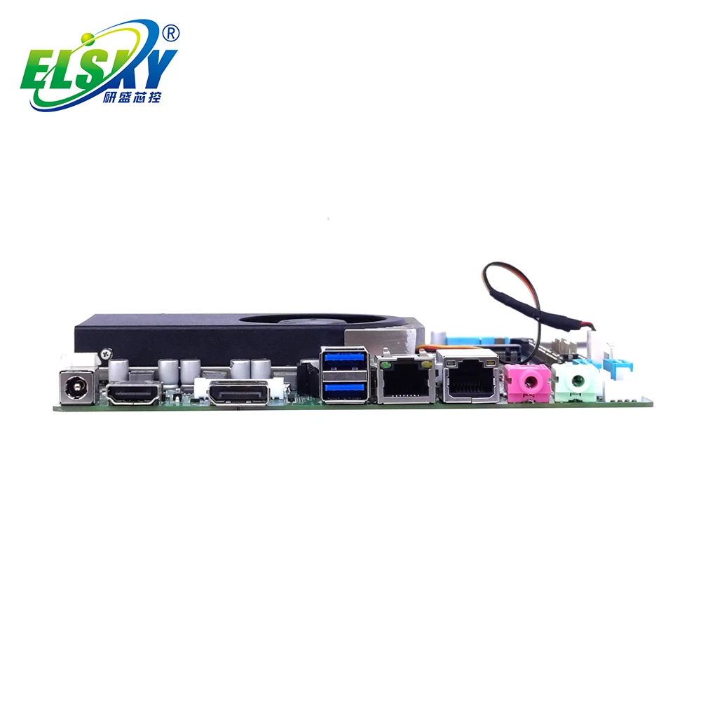 ELSKY QM9850 8th Generation Core I5 motherboard Quad Core Processor 2LAN 6COM GPIO LVDS HD-MI VGA Motherboard with Fan In-tel