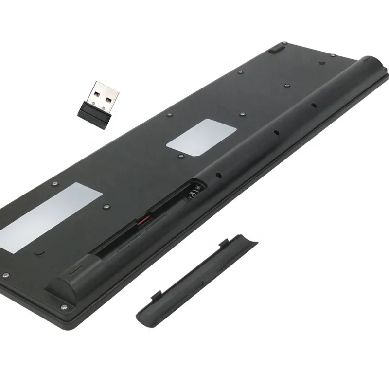 
In stock Desktop 104 keys mini Ergonomics 2.4 g wireless keyboard 