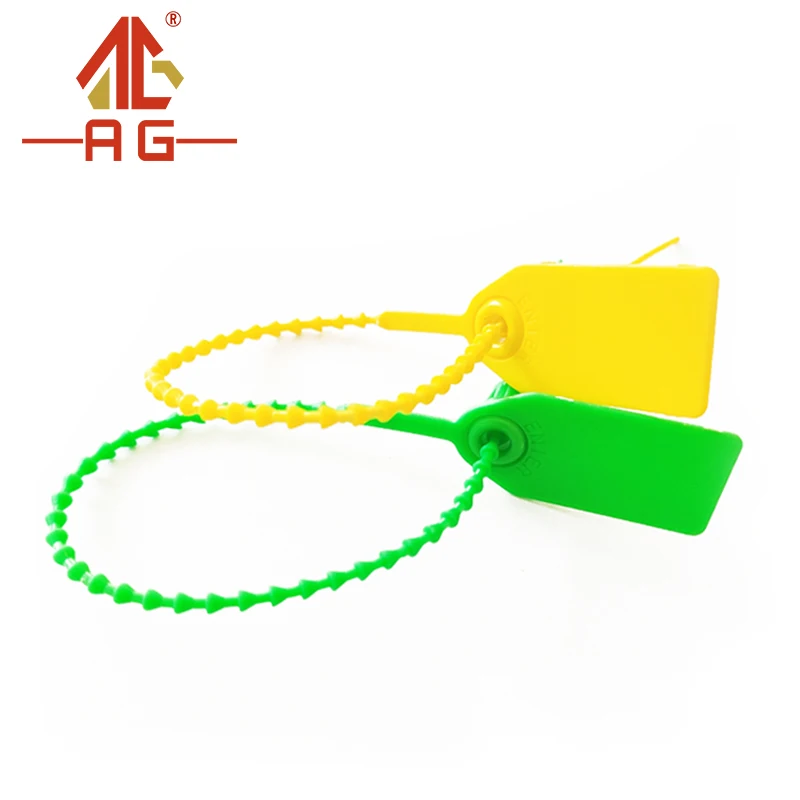 AG-Z025 Airtight Seal Plastic Bag Plastic Seal Plastic Beaded Disposable Tamper Seals