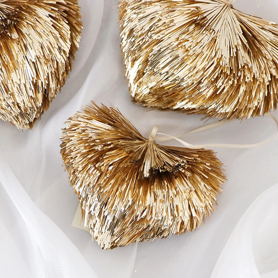 New material PET Christmas ornament with atmosphere and exquisite heart-shaped decoration