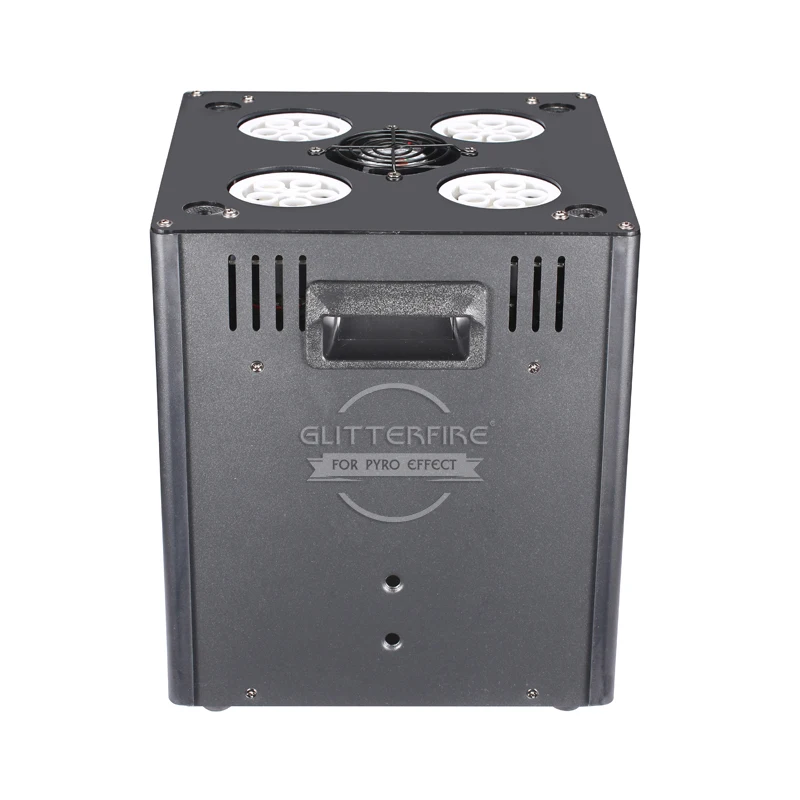 Stage RGB Led Light Bubble Machine 4 Nozzles Automatic Bubble Machine Spray 4-5M DMX Remote Control 20W Vertical Bubble Machine