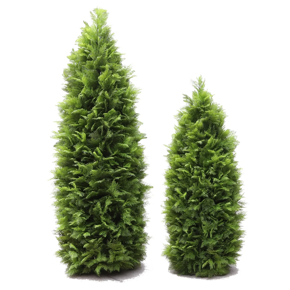 Qihao Xmas 9 ft Tree High Quality Green Artificial Pine Cone Christmas Tree for Home Office Mall Holiday Decorate