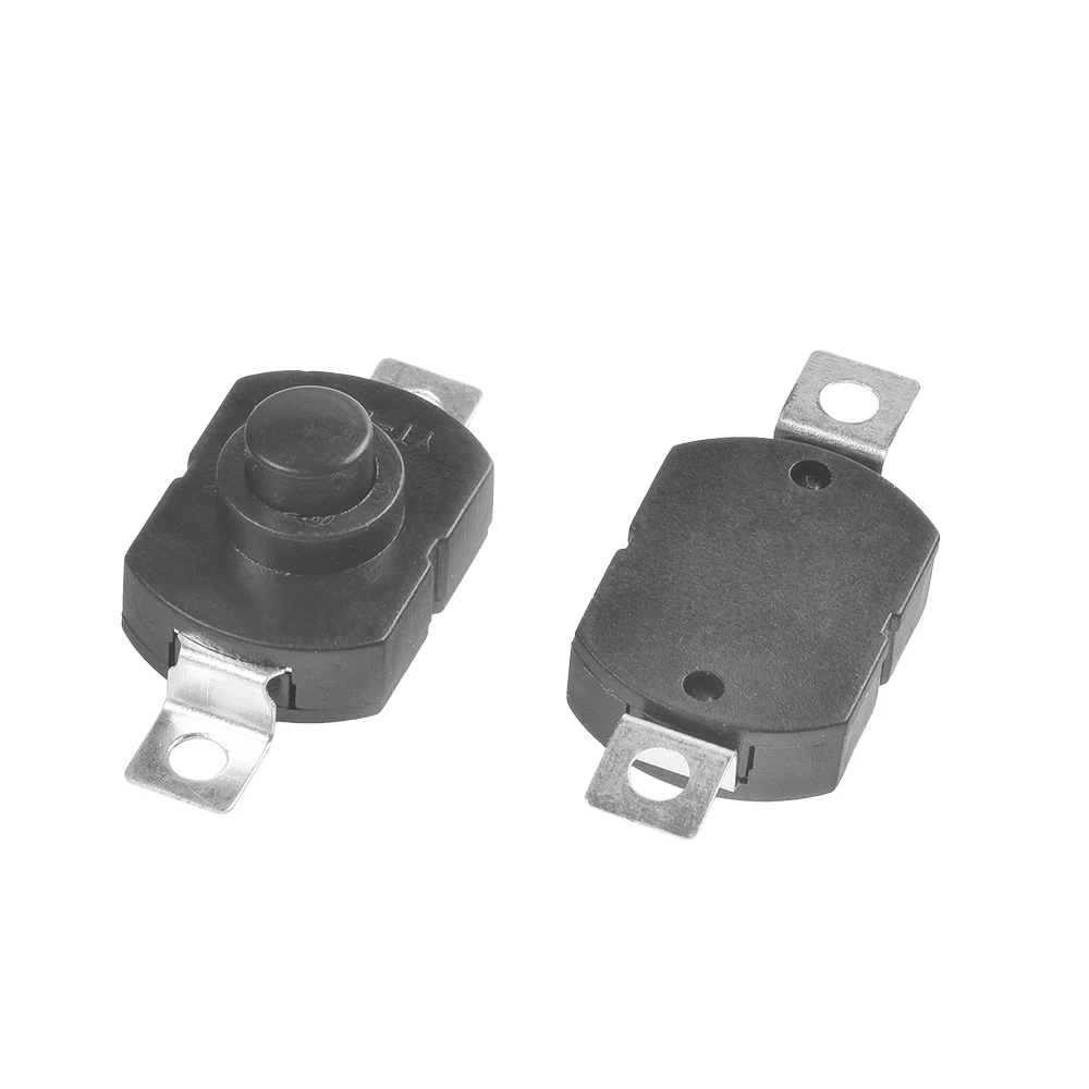 Factory direct sell push button switch for Flashlight terminal black On Off Mini Push Button Switch for Electric Switch
