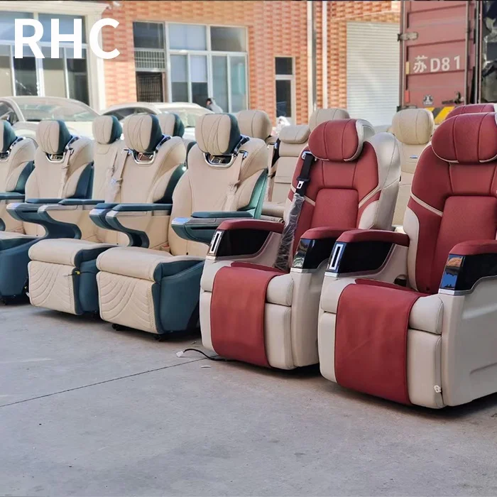 VIP electric car seat back seat 3 custom folding seats for luxury van business cars