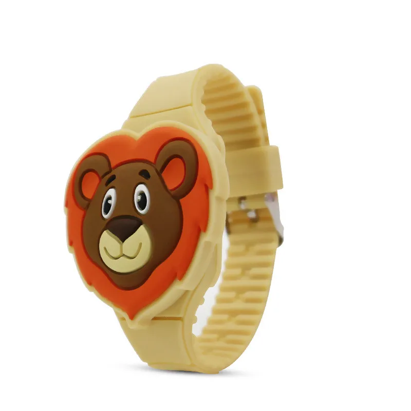 Wholesale 3D Cartoon Bear shape Slap Watch For Children Baby Gift Animal shape Kids Student digital Watch