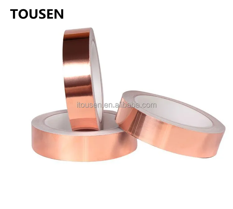 CUSTOMIZED High Quality Tiffany Lamp Accessory Material 5mm Width Insulated Copper Foil Tape for EMI interference