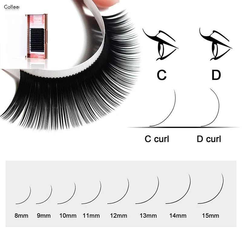 Gollee Russian Volume Silk Wholesale Bulk Cashmere Professional Mink Supplies Private Label Volume Individual Eyelash Extension