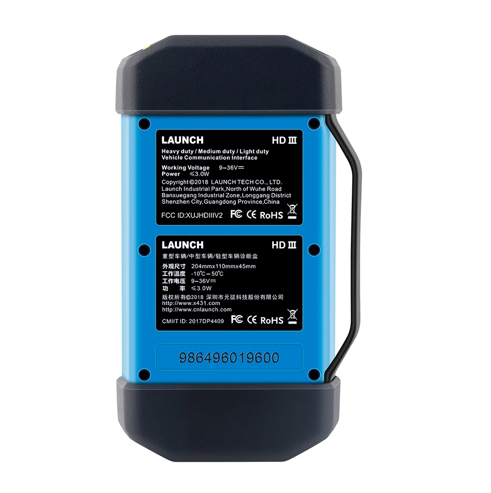 Newly LAUNCH X431 HD 3.0 Heavy Duty Truck Diagnostic Module Work With Launch X431 V+/X431 Pro3 Free Update Online