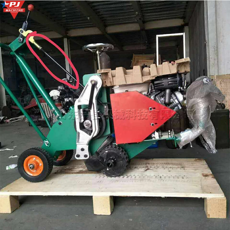 55mm hand-held walk-behind turf drafting machine artificial lawn shovel turf machine gasoline-powered lawn drafting machine