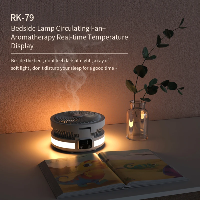 New arrival 2023 desktop fan,portable rechargeable usb fan with led light outdoor camping light fans