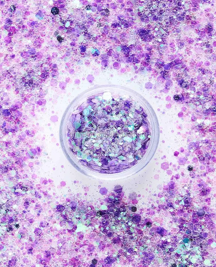  Shinein Экологически чистая зеленая синяя Мерцающая массивная блестящая пудра для макияжа волос ногтей лица Блестящий Блеск тела украшения
