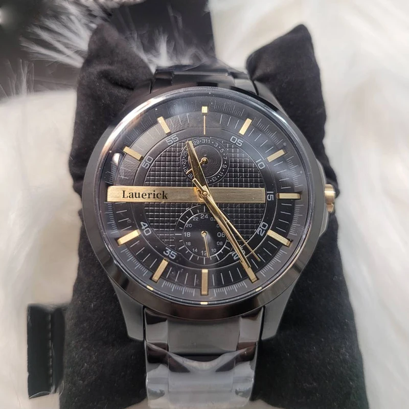 Мужские часы AX2121 Gold Warrior Luxury Coin многофункциональные кварцевый механизм водонепроницаемость 30 м нержавеющая сталь 22 мм стрелочные указатели