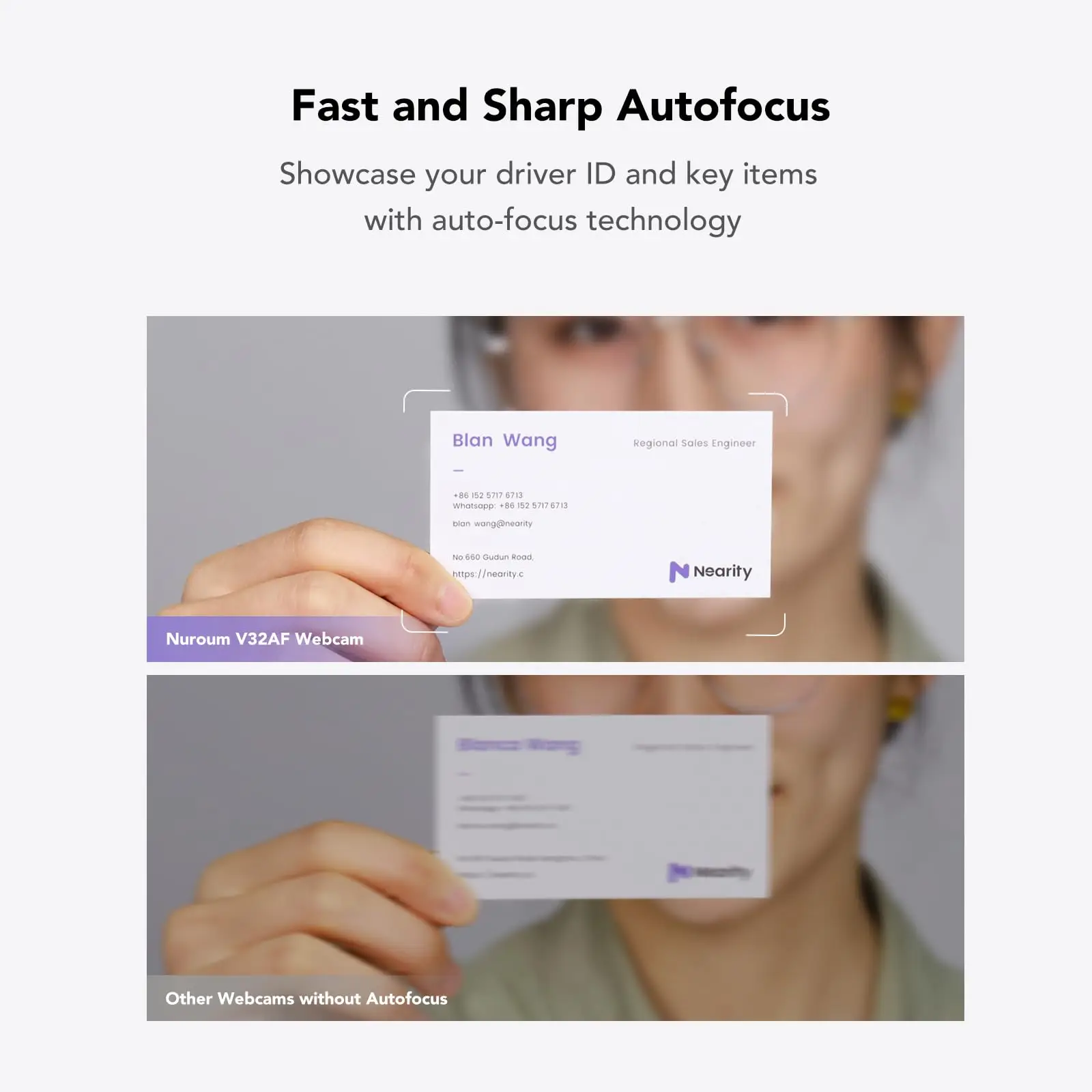 Nuroum 4K Full HD Webcam Ai Noise Canceling Auto Farming Web Camera for PC & Laptop Video Conference System