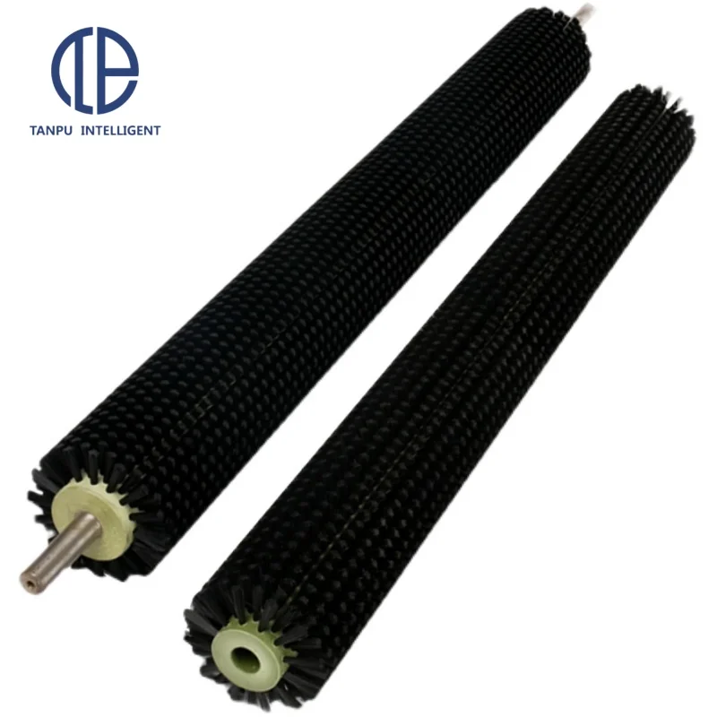 Water-cooled Glass Machine Cleaning Machine Roller Brush Soft Nylon Bristle Cylinder Brush Glass Cleaning Brush Roller