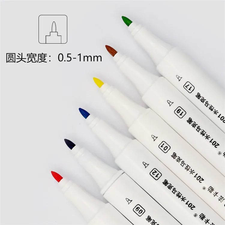 Finecolour EF201 36 цветов лучшие продажи акционной цене на водной основе художественная кисть маркеры ручка для краски маркерных ручек с холщовый мешок