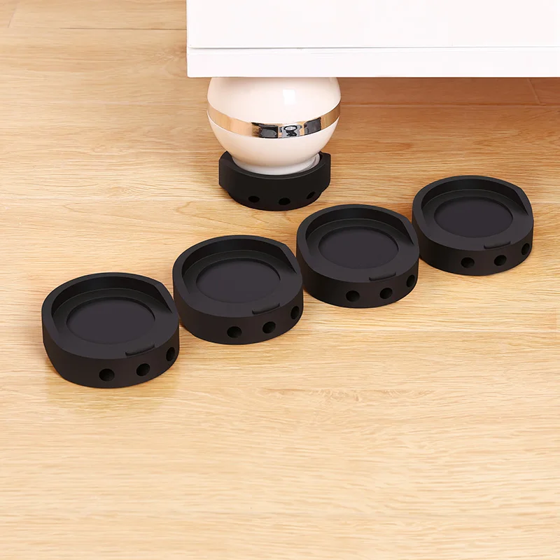 Anti Vibration Pads Washer Dryer Stop Noise Move Shake Walk Slip Equipment Silicone Foot Base Pads