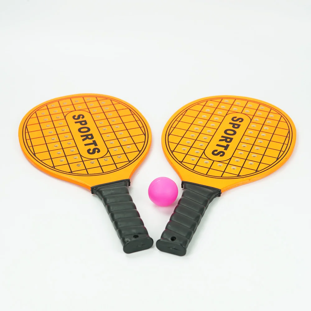 
Shawview wood beach tennis racket set shoot paddle with ball hot selling 2021  (1600268684336)