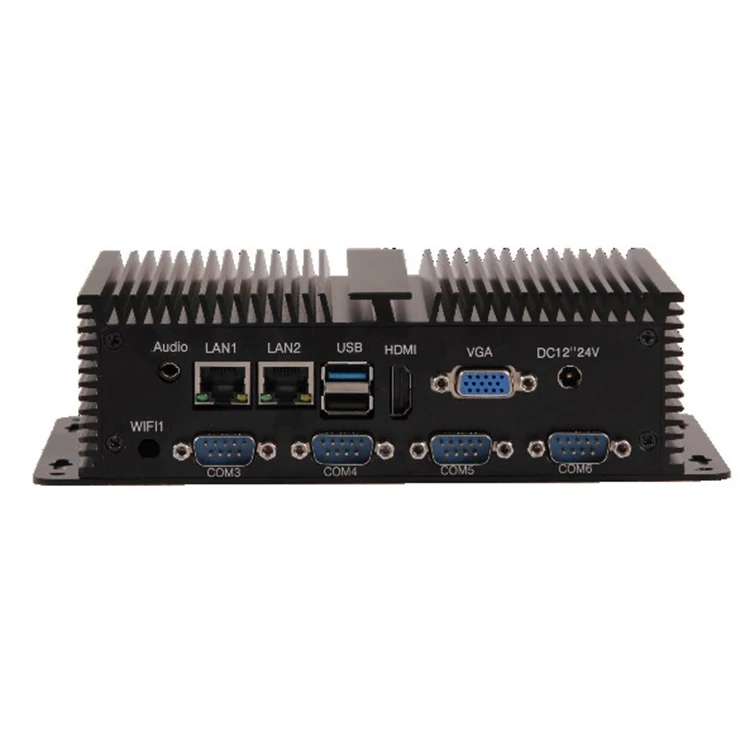 Dual Core Fanless Industrial Mini PC Wholesale mini pc Aluminum slim box Wpna 2 Ethernet Mini Pc Motherboard
