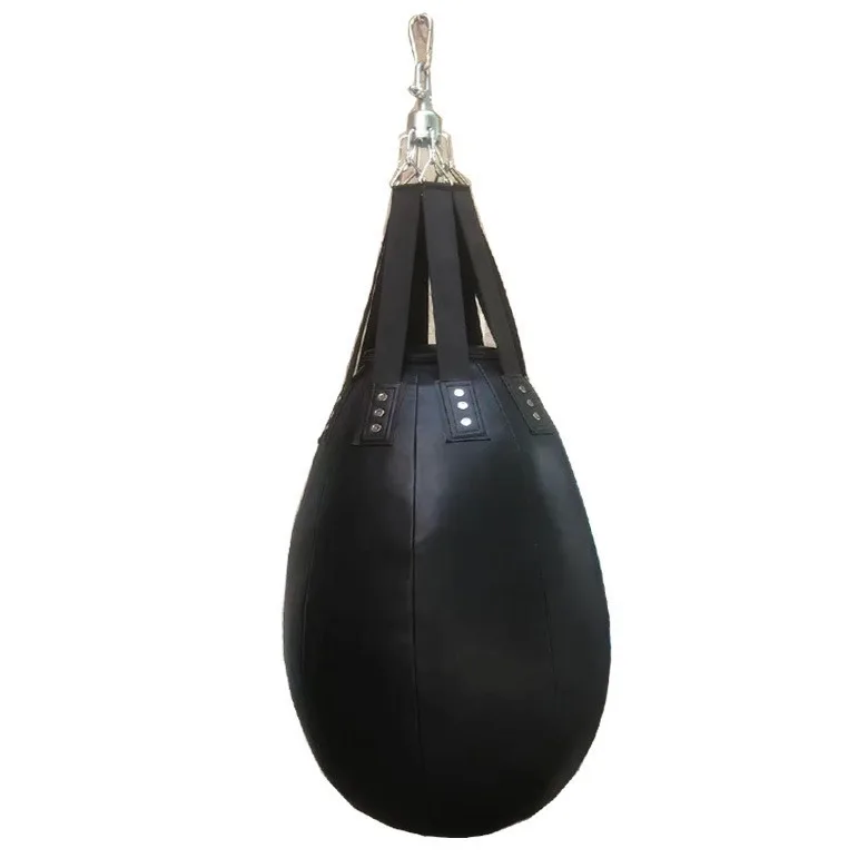 Manufacturers Boxing Cowhide Microfiber Solid Water Drop Pear Shaped Punching Bag