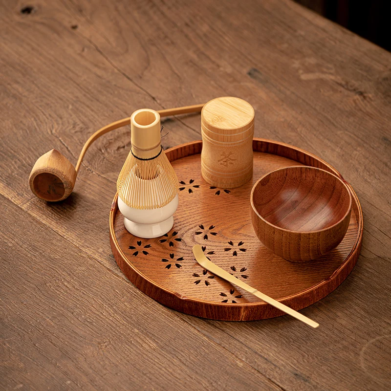 Bamboo Bowl Handmade Smooth Polished Matcha Bowl For Matcha Whisk Tea Sets