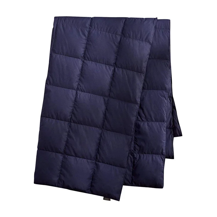 Custom Waterproof Puffy Throw Down Camping Blanket for Outdoor