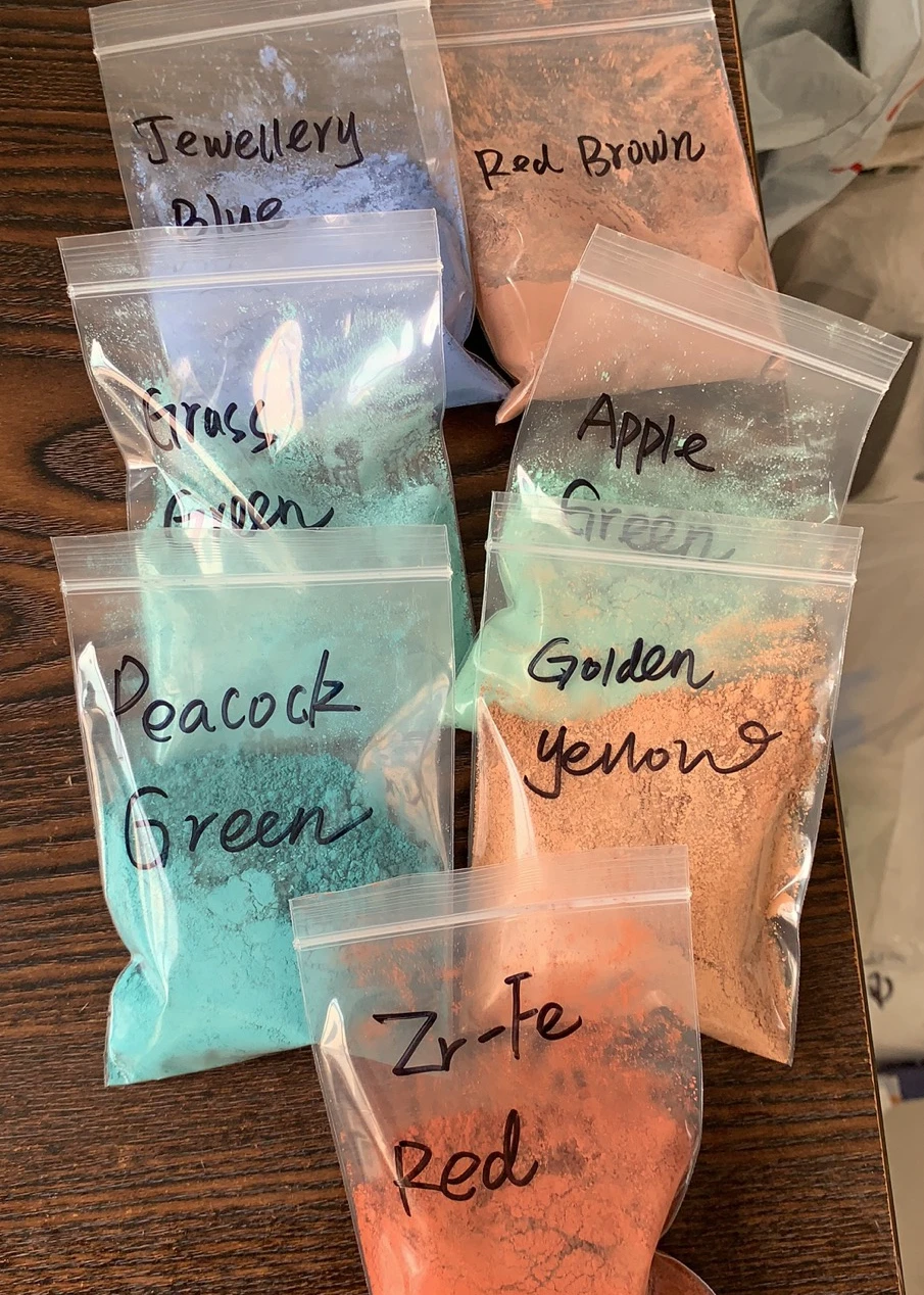 750-950C low temperature ceramic color pigment Pr. yellow Co blue for ceramic on glaze