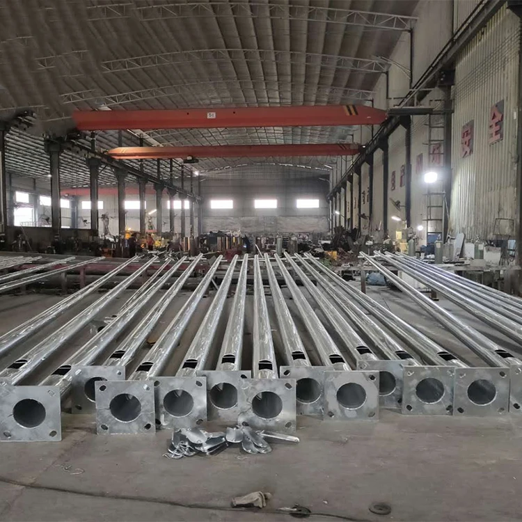 DAWN Zhongshan factory direct sales Q235 galvanized 6m 8m 10m 12m outdoor light pole street light pole 6m