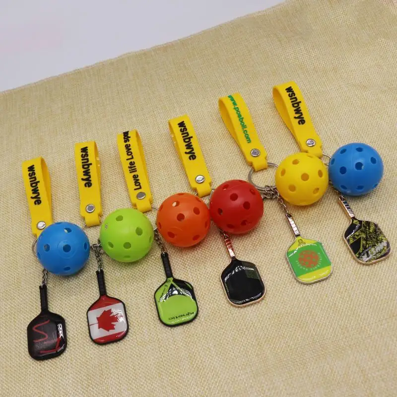 Wsnbwye pickleball paddle из стекловолокна DIY аниме 3D llaveros business selkirk balls брелок