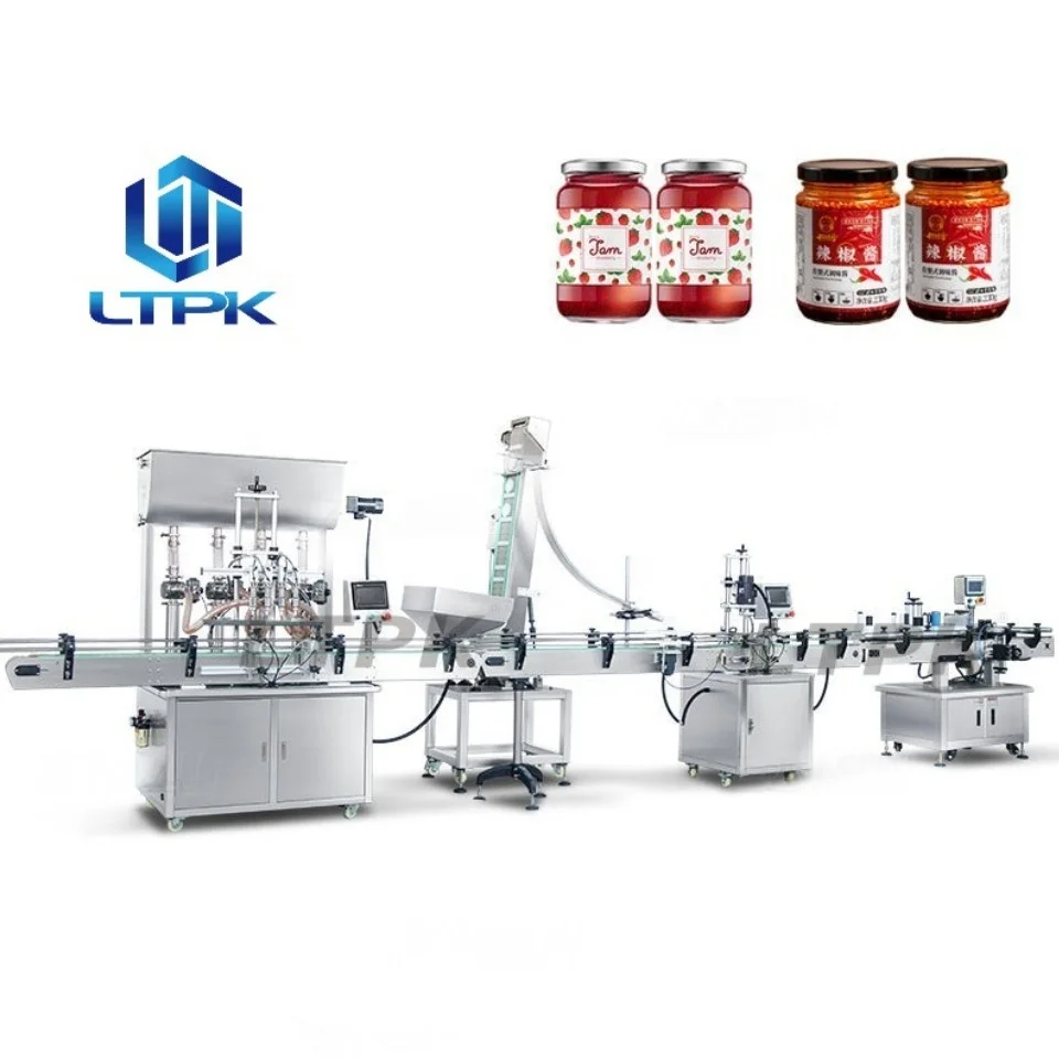 Factory custom automatic filling capping and labeling line machines for liquid & cream bottles cans jars vials
