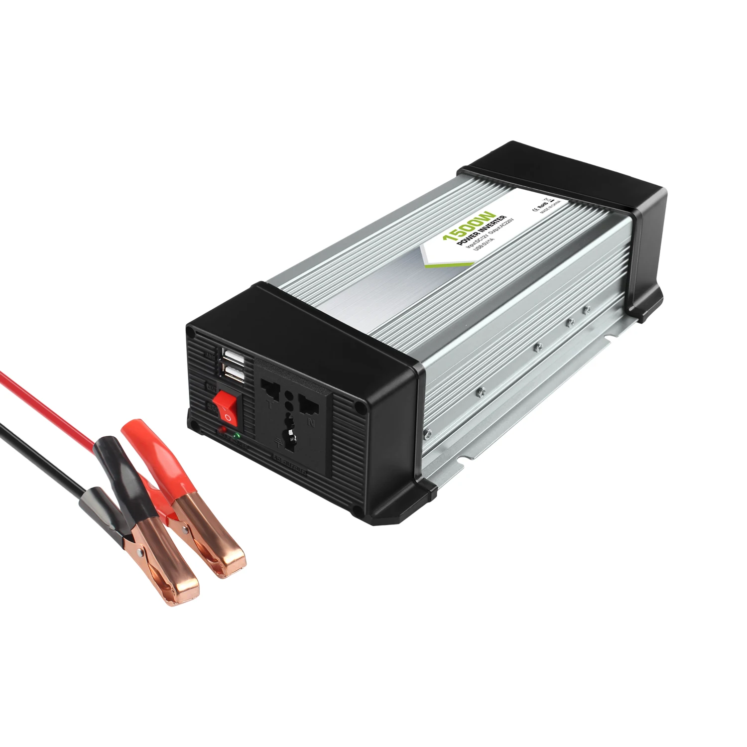 High Quality DC to AC professional manufacturer solar 12v car inverter 1500w Modified Sine Wave frequency converter
