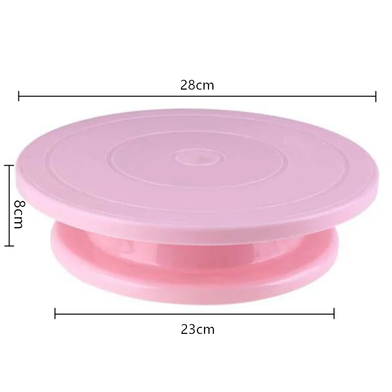 
Colour cake decorating turntable plastic kitchen supplies DIY baking tool 28cm decoration table 
