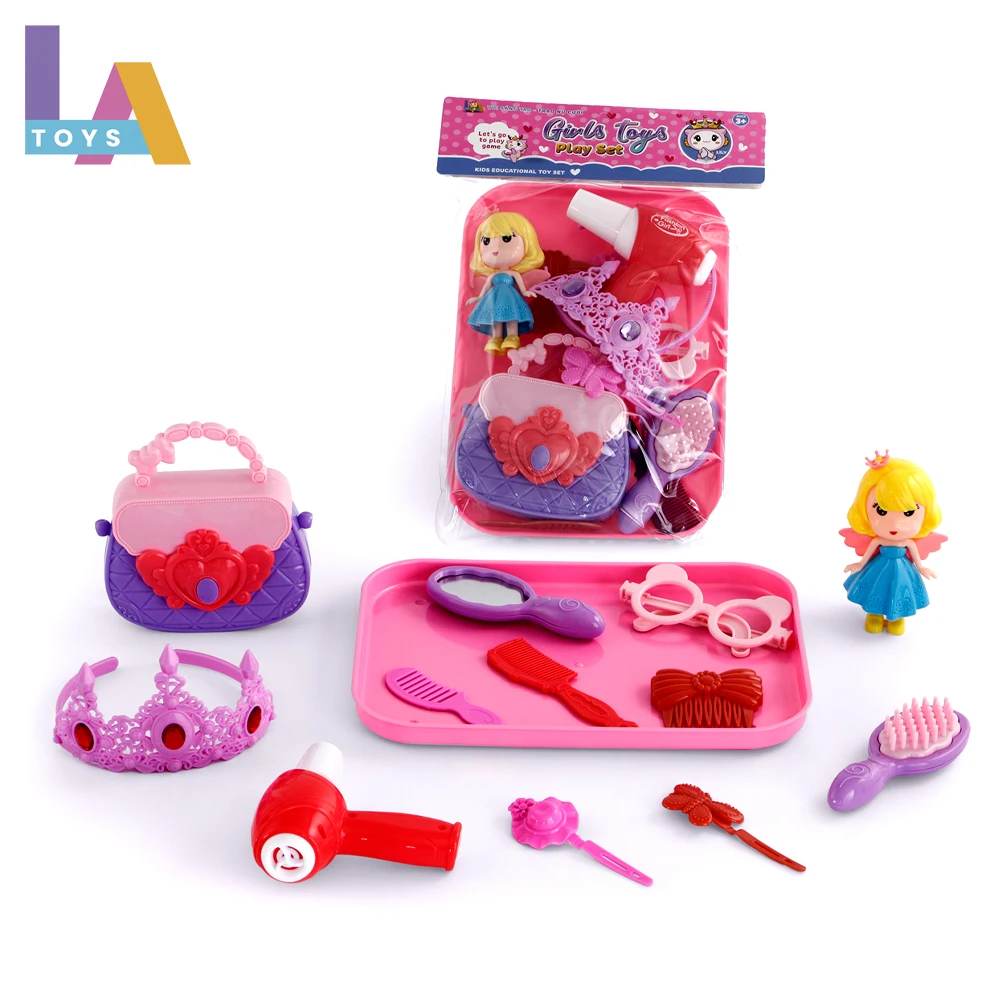 Longthuy Made in Vietnam Pretend Play Toy Rabbit Bag Crown Princess Toy Dress Up suit Best Gift for Girls