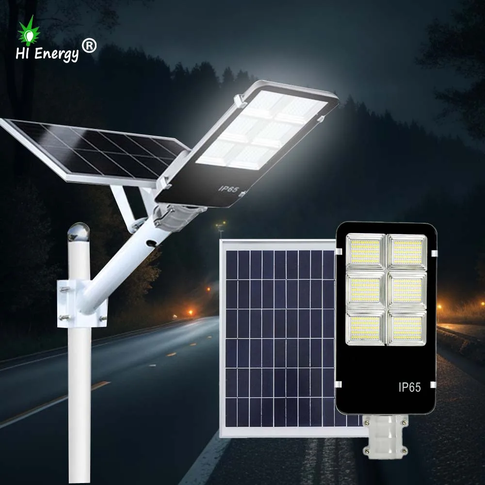 HiEnergy Aluminium Split 300w solar led street light outdoor guangdong solar street light manufacturer
